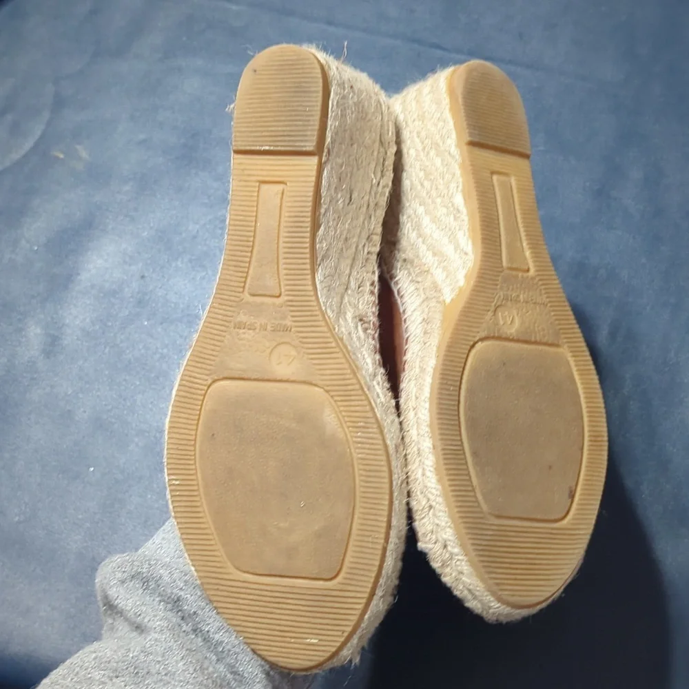Kanna Womens‎ Shoes Wedge Sandels Espadrilles Neutral Quiet Luxury Size 41 10